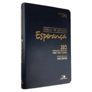 Bíblia de Estudo Esperança - Capa preta: 365 Perguntas e Respostas Sobre a Vida e a Morte