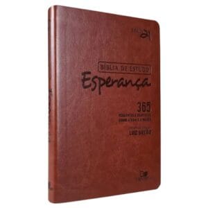Bíblia de Estudo Esperança - Capa Couro Simulado: 365 Perguntas e Respostas Sobre a Vida e a Morte